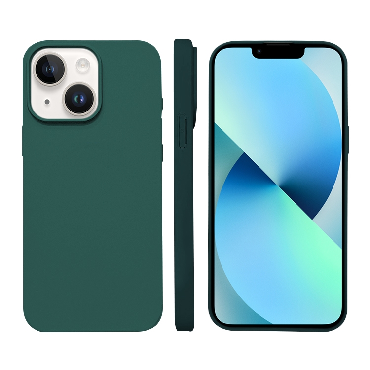 

For iPhone 13 Liquid Silicone Phone MagSafe Case(Dark Green)