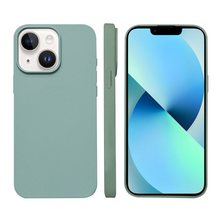

For iPhone 13 Liquid Silicone Phone MagSafe Case(Light Green)