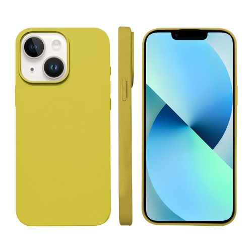 

For iPhone 13 Liquid Silicone Phone MagSafe Case(Yellow)