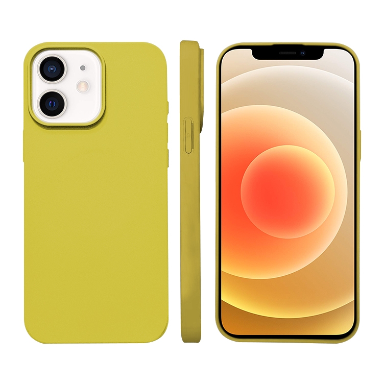 

For iPhone 12 Liquid Silicone Phone MagSafe Case(Yellow)