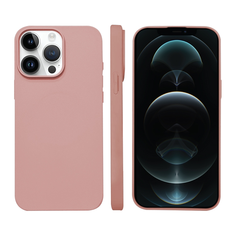 

For iPhone 12 Pro Liquid Silicone Phone MagSafe Case(Pink)