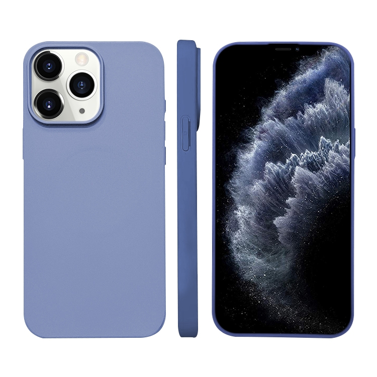 

For iPhone 11 Pro Max Liquid Silicone Phone MagSafe Case(Lavender)