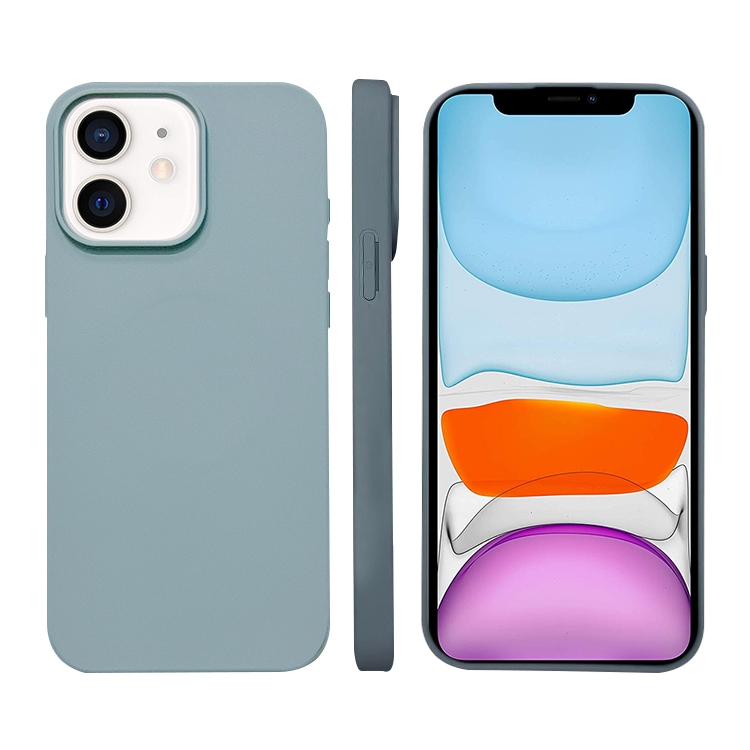 

For iPhone 11 Liquid Silicone Phone MagSafe Case(Sierra Blue)