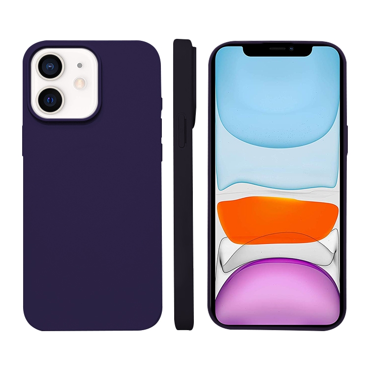 

For iPhone 11 Liquid Silicone Phone MagSafe Case(Dark Purple)
