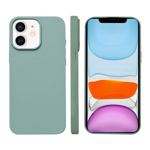 

For iPhone 11 Liquid Silicone Phone MagSafe Case(Light Green)