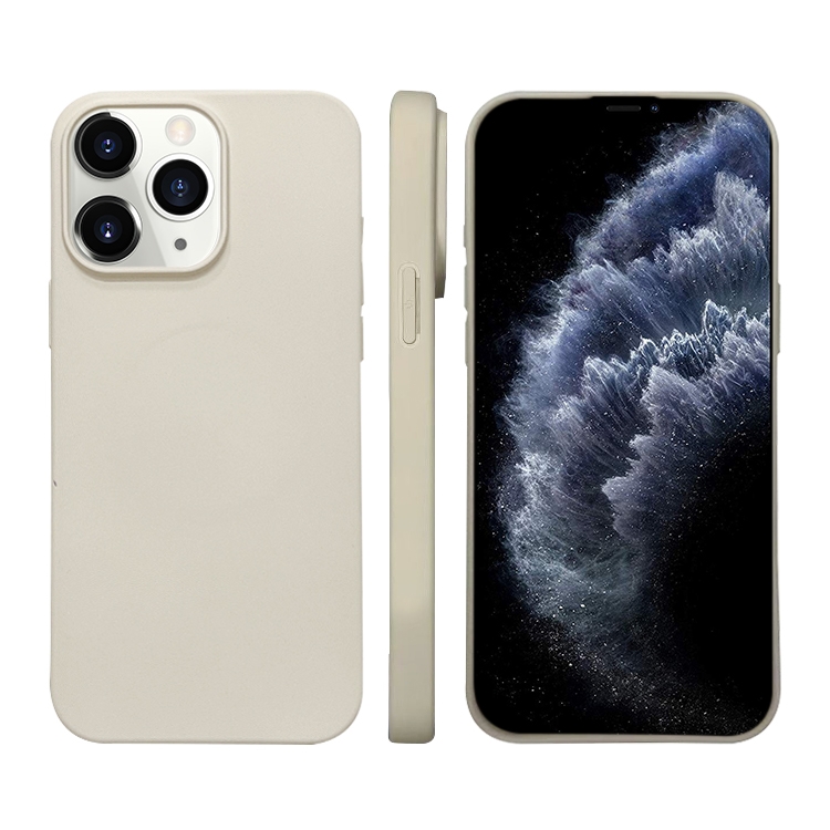 

For iPhone 11 Pro Liquid Silicone Phone MagSafe Case(White)