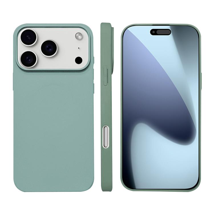 For iPhone 17 Pro Liquid Silicone Phone MagSafe Case(Light Green)