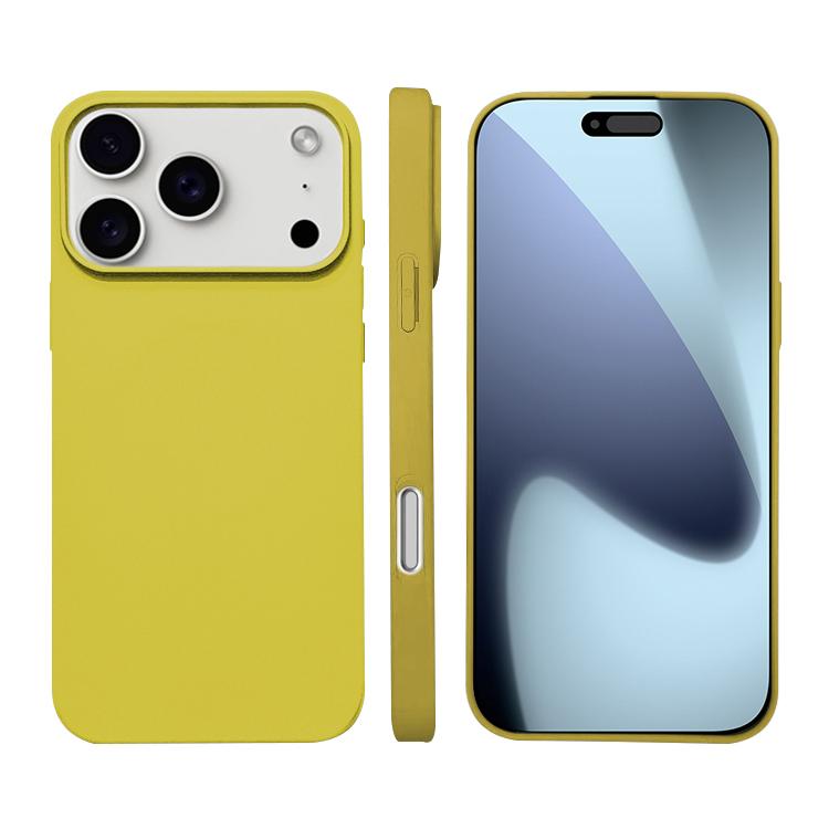

For iPhone 17 Pro Liquid Silicone Phone MagSafe Case(Yellow)