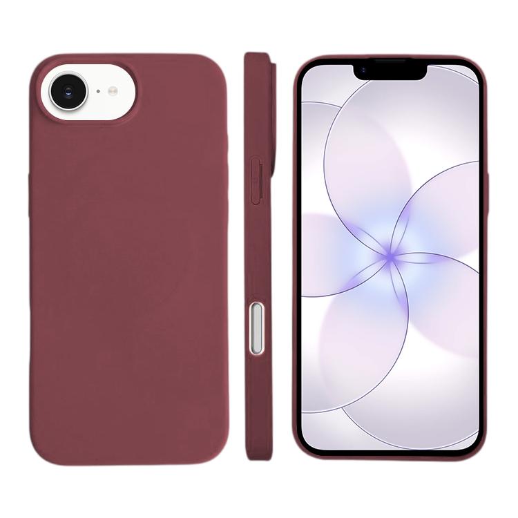 For iPhone 17e / 16e Liquid Silicone Phone MagSafe Case(Plum)