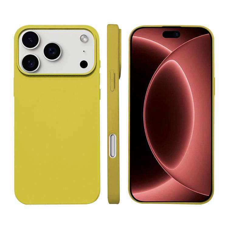 For iPhone 18 Pro Max Liquid Silicone Phone MagSafe Case(Yellow)