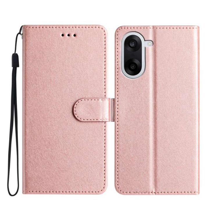 

For OnePlus Nord CE5 Silk Texture Horizontal Flip Leather Phone Case(Rose Gold)