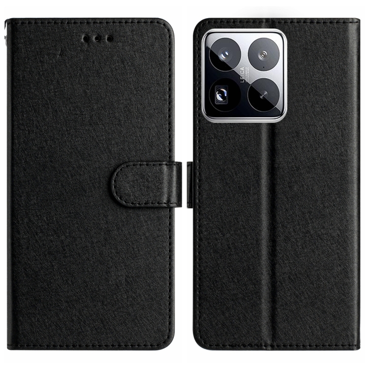

For Xiaomi 15 Pro Silk Texture Horizontal Flip Leather Phone Case(Black)