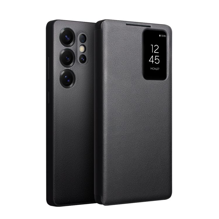 

For Samsung Galaxy S25 5G QIALINO Magnetic Genuine Leather Phone Case(Black)