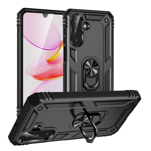 

For Samsung Galaxy A26 5G Shockproof TPU + PC Phone Case with Holder(Black)