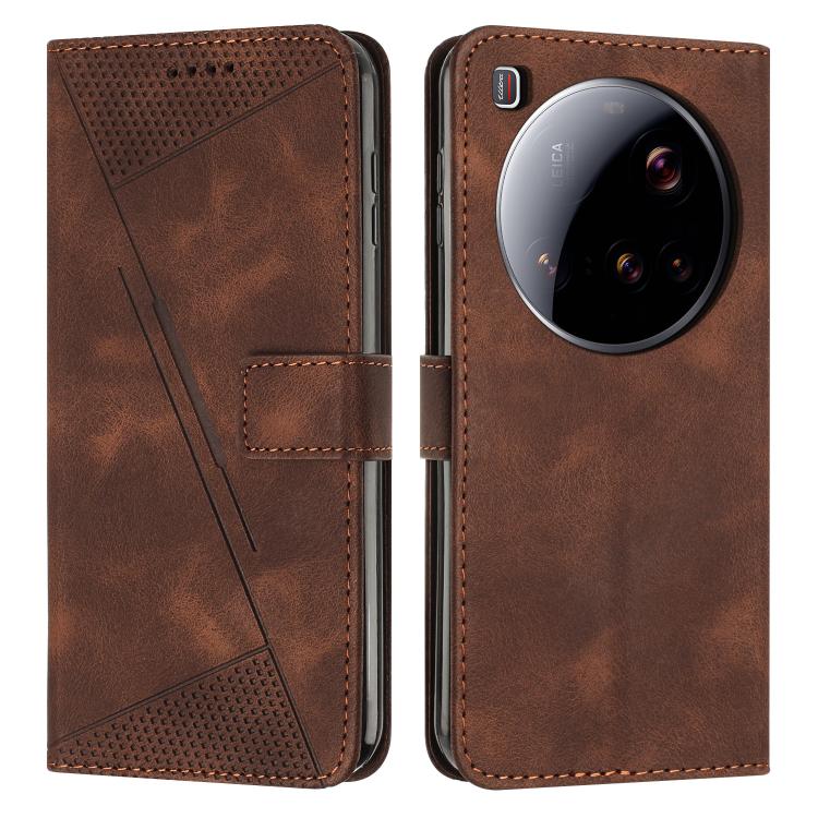 

For Xiaomi 15 Ultra Dream Triangle Leather Phone Case with Lanyard(Brown)