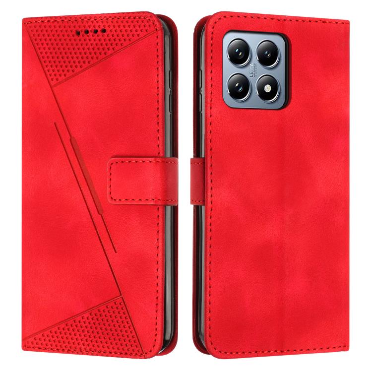

For Xiaomi 15T Dream Triangle Leather Phone Case with Lanyard(Red)