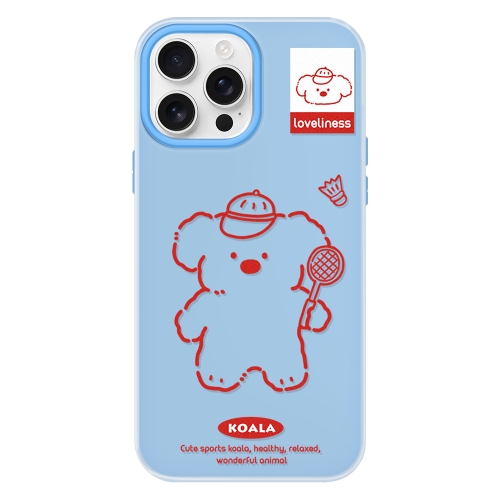 

For iPhone 15 Pro Max Skin Feeling Jelly TPU Hybrid PC Phone Case(Koala Blue)