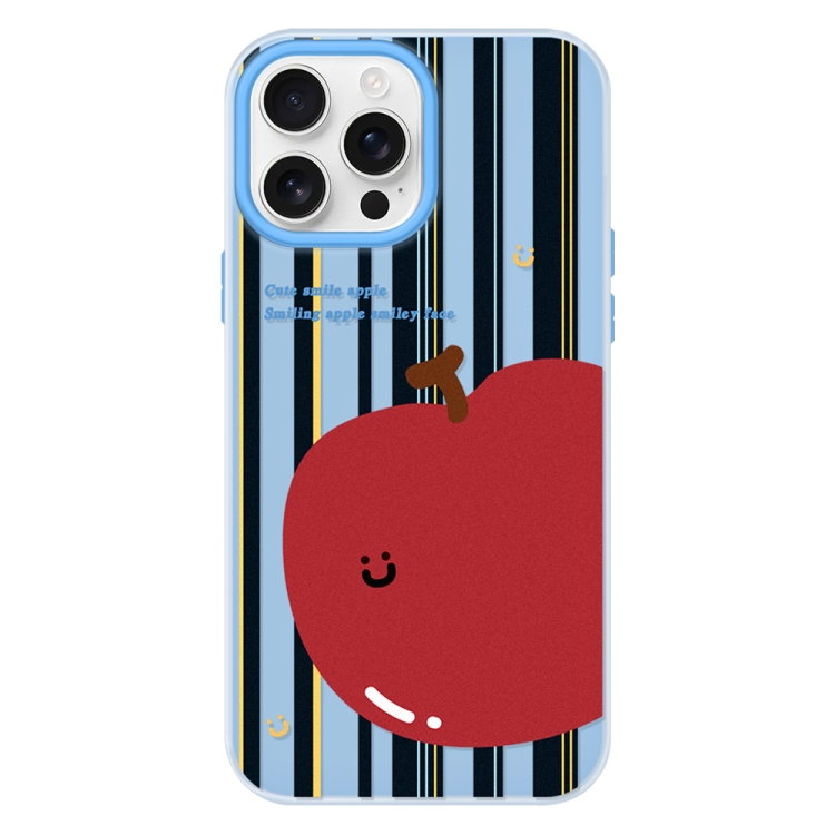 

For iPhone 13 Pro Skin Feeling Jelly TPU Hybrid PC Phone Case(Big Apple Blue)
