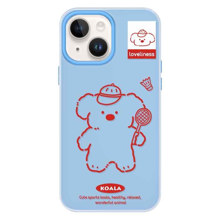 

For iPhone 13 Skin Feeling Jelly TPU Hybrid PC Phone Case(Koala Blue)