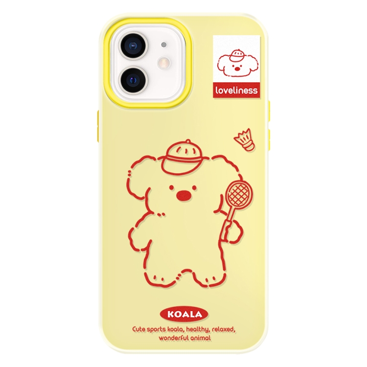 

For iPhone 11 Skin Feeling Jelly TPU Hybrid PC Phone Case(Koala Yellow)