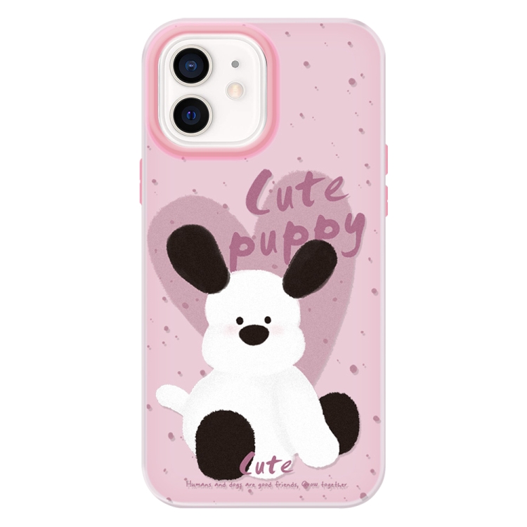 

For iPhone 11 Skin Feeling Jelly TPU Hybrid PC Phone Case(Puppy Pillow Pink)