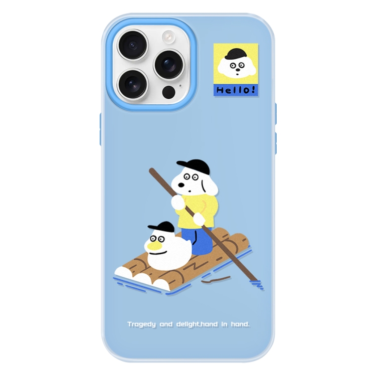 

For iPhone 11 Pro Max Skin Feeling Jelly TPU Hybrid PC Phone Case(Boating Blue)