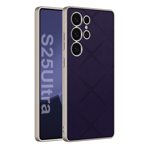 

For Samsung Galaxy S25 Ultra 5G GKK Asterism Metal Paint Skin Feel Leather Full Coverage Phone Case(Purple)