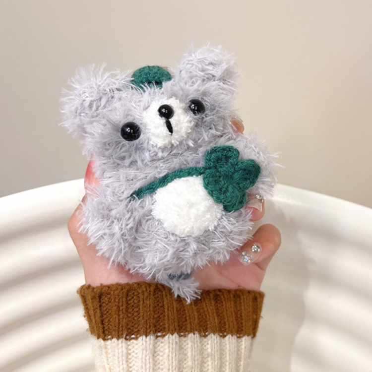 

For AirPods 3 Plush Earphone Protective Soft Case(Leaf Raccoon)