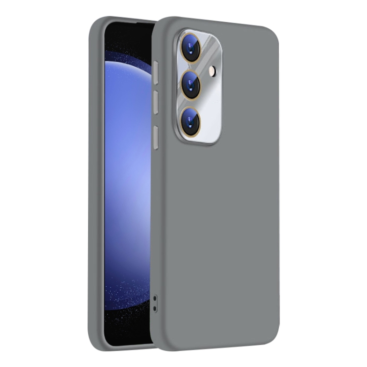 

For Samsung Galaxy S23 FE 5G Nano Lens Cover Liquid Silicone Phone Case(Titanium Gray)