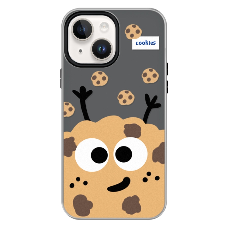 

For iPhone 14 Skin Feeling Jelly TPU Hybrid PC Phone Case(Cookie Black)