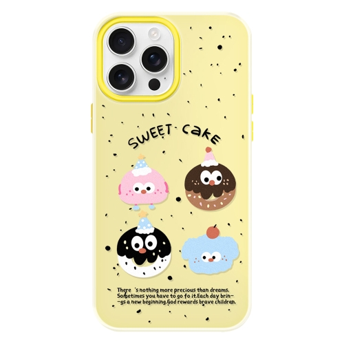 

For iPhone 13 Pro Max Skin Feeling Jelly TPU Hybrid PC Phone Case(Little Monster Yellow)