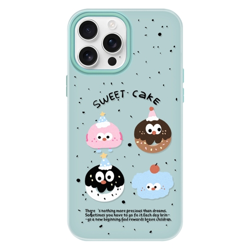 

For iPhone 11 Pro Max Skin Feeling Jelly TPU Hybrid PC Phone Case(Little Monster Light Green)