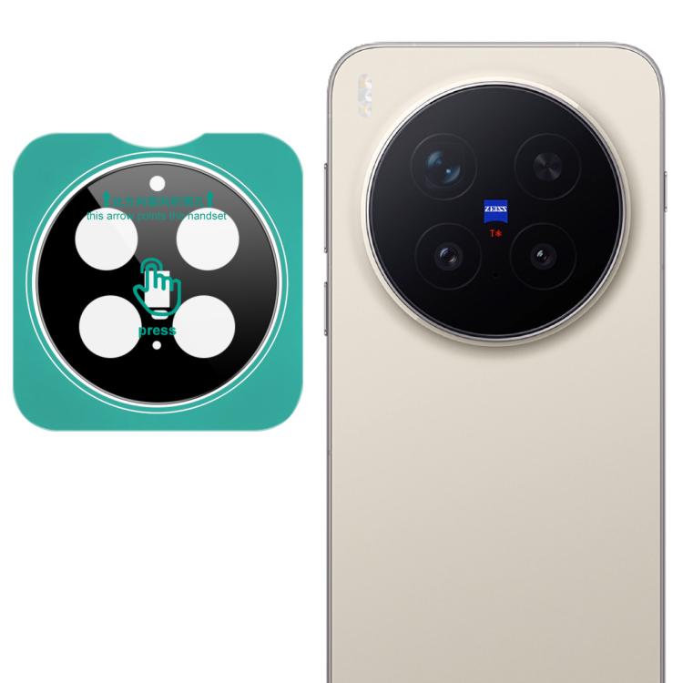 

For vivo X300 Pro imak Black Version HD Glass Rear Camera Lens Film, Self-positioning Version