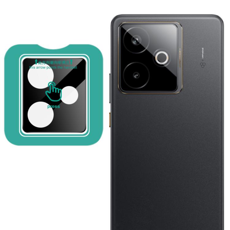 

For Realme GT 7 / 7T Global imak Black Version HD Glass Rear Camera Lens Film, Self-positioning Version