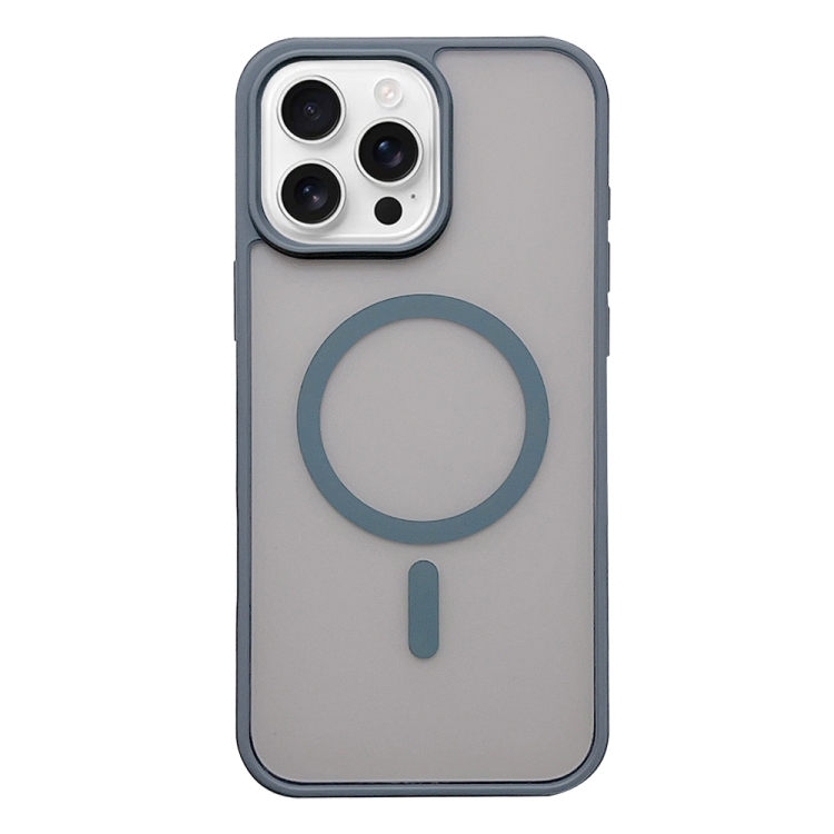

For iPhone 16 Pro Frosted Skin Feel MagSafe Phone Case(Titanium Gray)