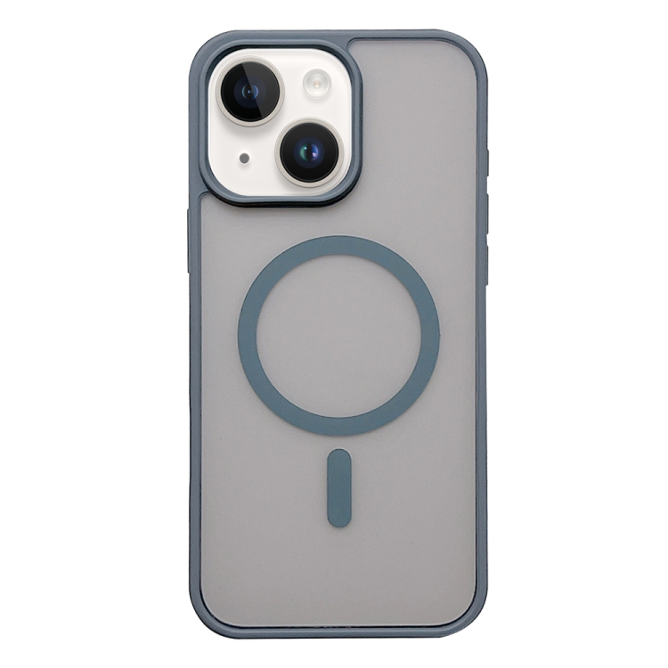 

For iPhone 13 Frosted Skin Feel MagSafe Phone Case(Titanium Gray)