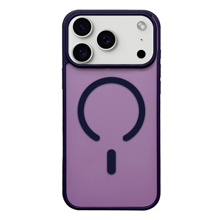 

For iPhone 17 Pro Frosted Skin Feel MagSafe Phone Case(Dark Purple)