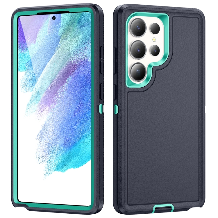 

For Samsung Galaxy S25 Ultra 5G Life Waterproof Rugged Phone Case(Dark Blue + Light Blue)