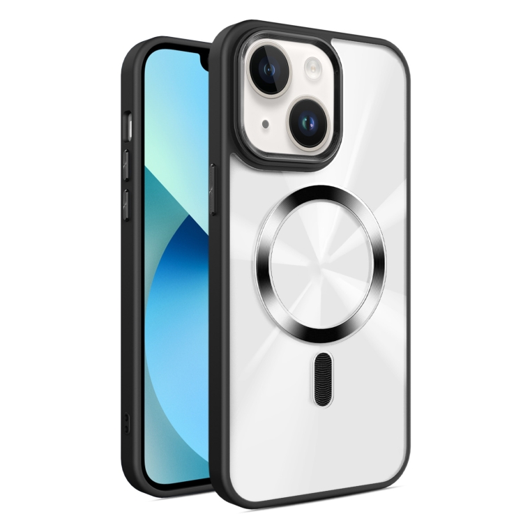 

For iPhone 13 Glaring CD Texture MagSafe Phone Case(Black)