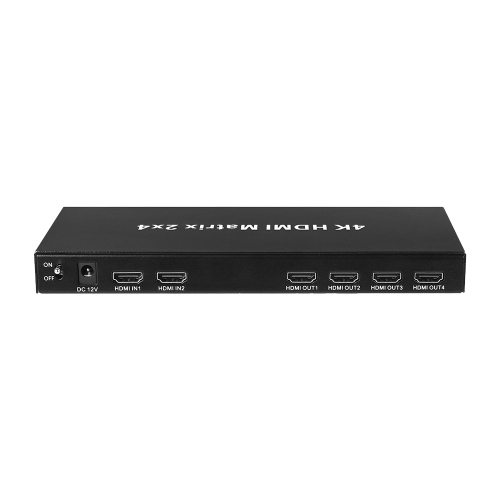 

Measy MT4324 4K 30Hz 2 In 4 Out HDMI Matrix Switch Support Seamless Switching, EU Plug(Black)