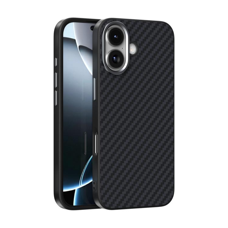 For iPhone 17 ABEEL C Carbon Fiber Series 6D Micro Relief MagSafe Phone Case(Black)
