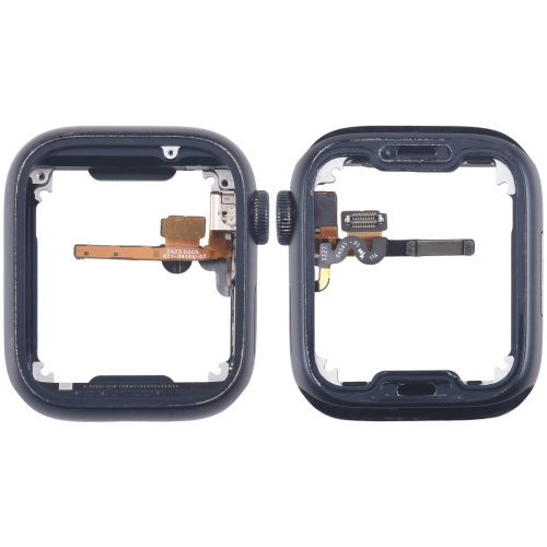 

For Apple Watch Series 7 / 8 / 9 45MM LTE Aluminium Alloy Middle Frame Bezel Plate with Crown Spin Axis Flex Cable(Midnight)