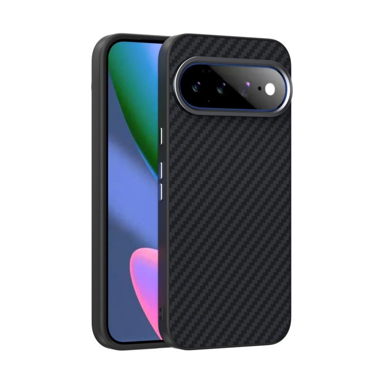 For Google Pixel 11 Pro XL ABEEL C Carbon Fiber Series 6D Micro Relief MagSafe Phone Case(Black)