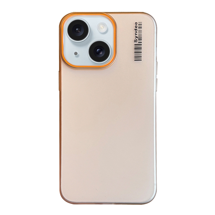 

For iPhone 15 Soft Sandy Skin Feel Translucent PC Phone Case(Desert Gold)