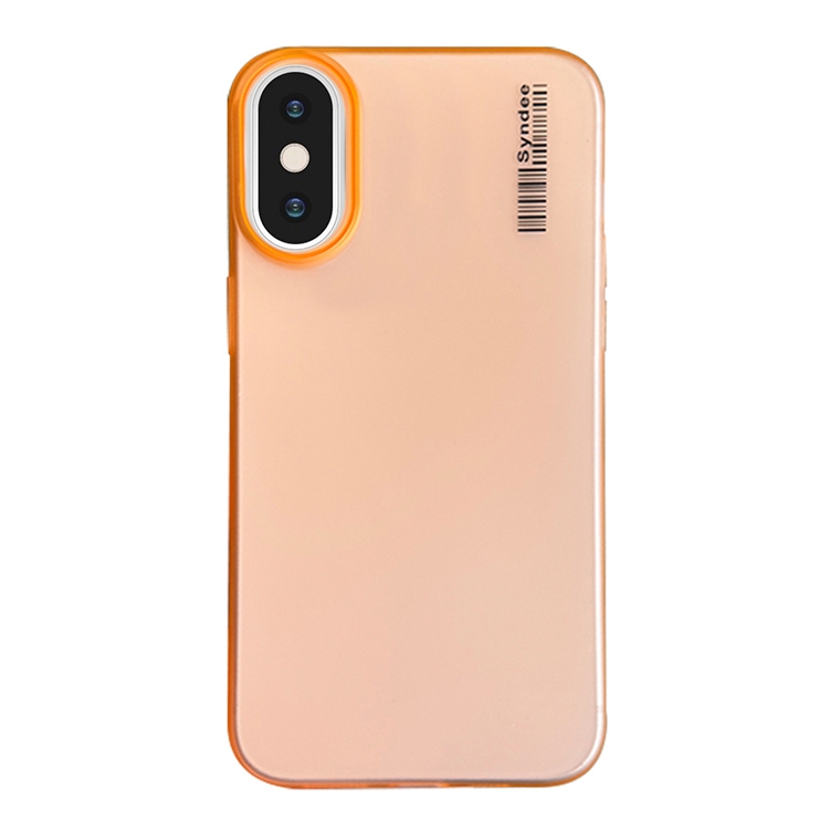 

For iPhone XS Max Soft Sandy Skin Feel Translucent PC Phone Case(Orange)