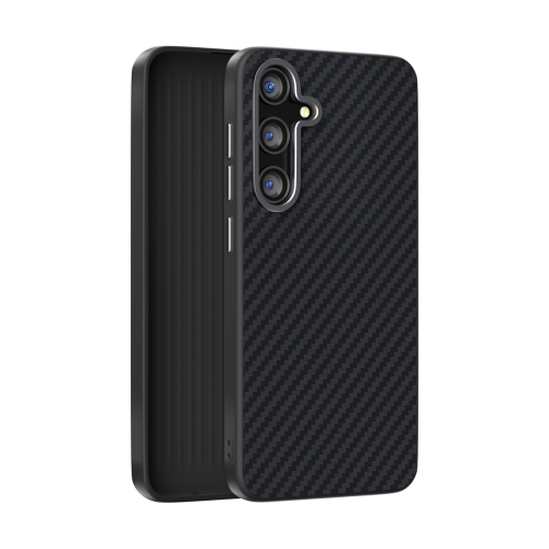 

For Samsung Galaxy S25+ 5G / S24+ 5G ABEEL C Carbon Fiber Series 6D Micro Relief MagSafe Phone Case(Black)