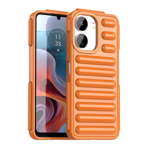 

For Xiaomi Poco M6 5G Capsule Series Candy Color IMD Phone Case(Orange)