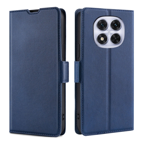 

For Redmi Note 14 Pro 5G Ultra-thin Voltage Side Buckle Horizontal Flip Leather Phone Case(Blue)