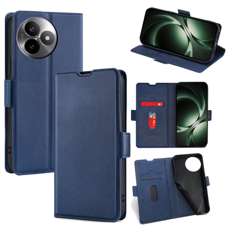 

For Redmi K80 Ultra Ultra-thin Voltage Side Buckle Horizontal Flip Leather Phone Case(Blue)