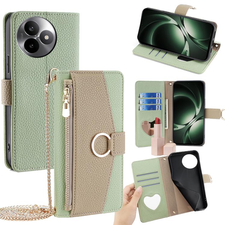 

For Redmi K80 Ultra Crossbody Litchi Texture Leather Phone Case(Green)